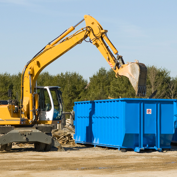 what size residential dumpster rentals are available in Tombstone